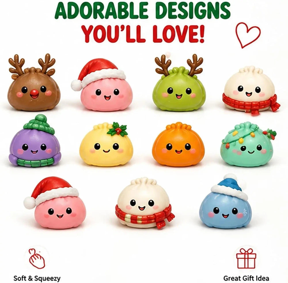 Christmas Dumpling Squishy Advent Calendar β 24 Days of Surprises