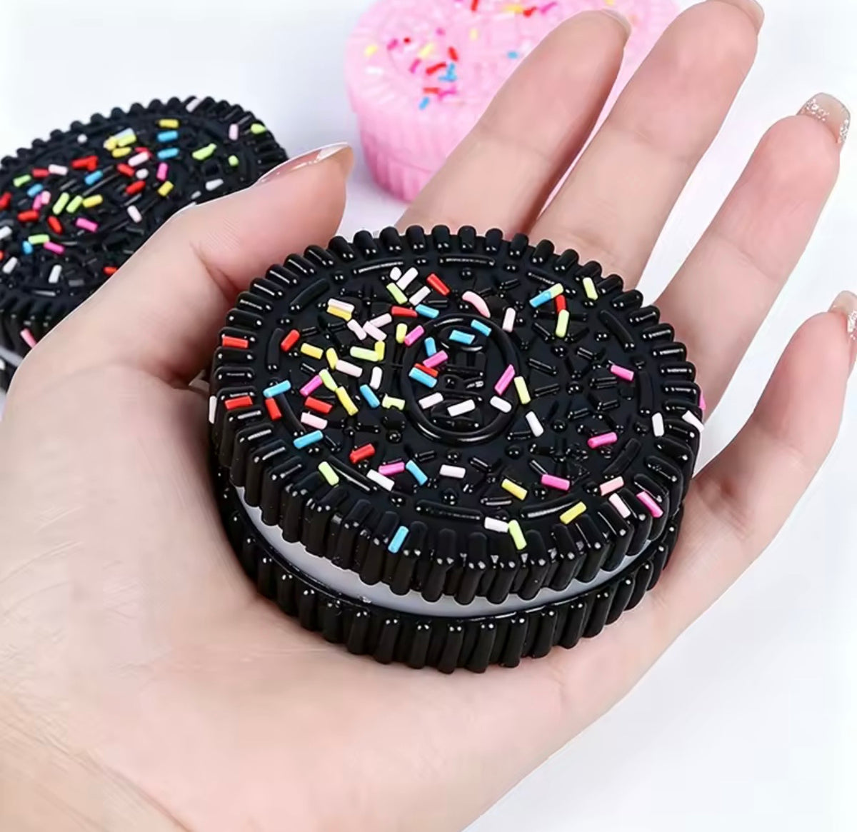 Chocolate Cream Cookie Taba Squishy
