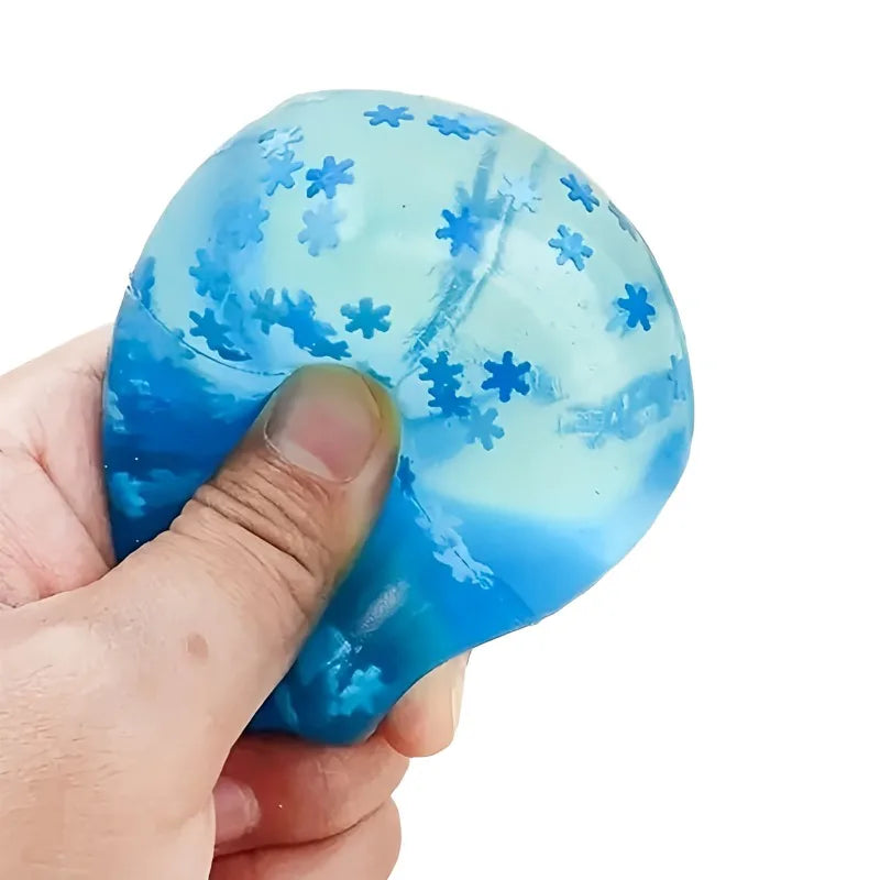 Snowflake Ice Cube Squishy – Slow-Rising Sensory Fidget Toy