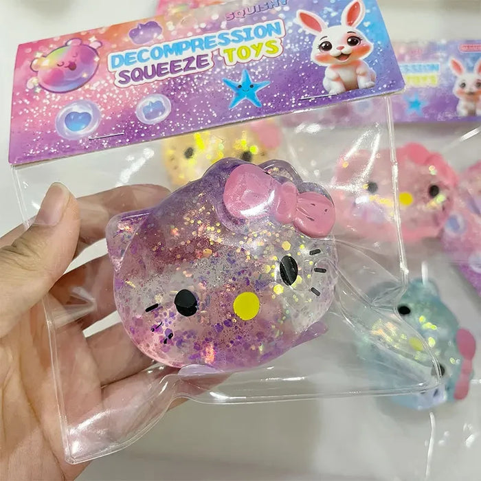 Glitter Hello Kitty Sugar Squishy - Random Color Surprise