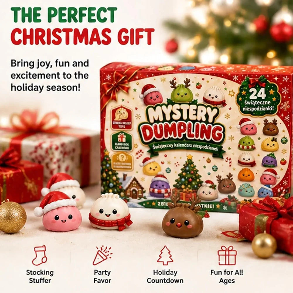 Christmas Dumpling Squishy Advent Calendar – 24 Days of Surprises