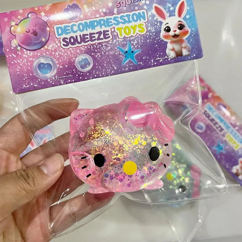 Glitter Hello Kitty Sugar Squishy - Random Color Surprise