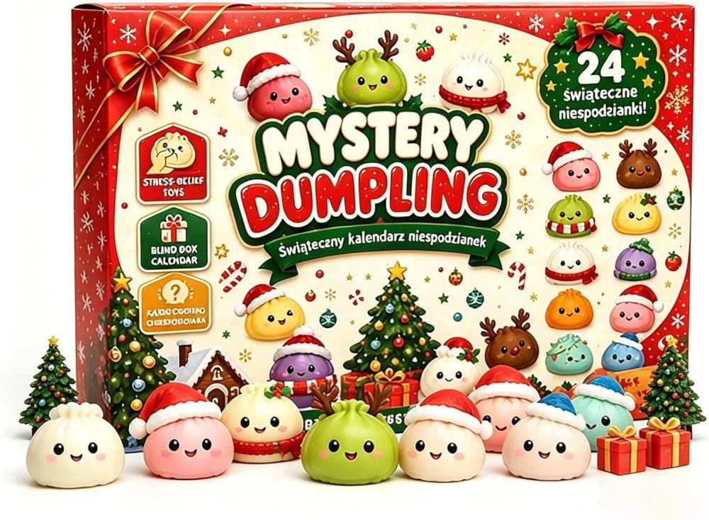 Christmas Dumpling Squishy Advent Calendar – 24 Days of Surprises